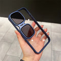 XAB-041802 Sunglasses Lens Cover Invisible Stent High Transmittance Phone Case for Apple 15promax/14/13 Creative Iphone12 Protective Cover Personalized Net Red Senior