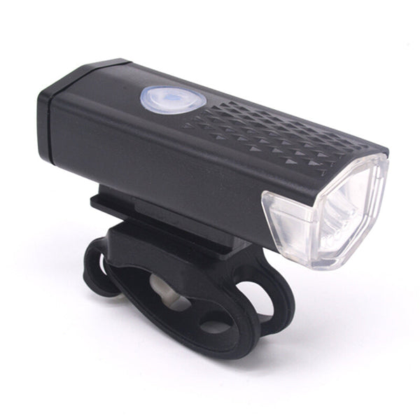 300LM Waterproof USB Premium LED Bicycle Flashlight - Black