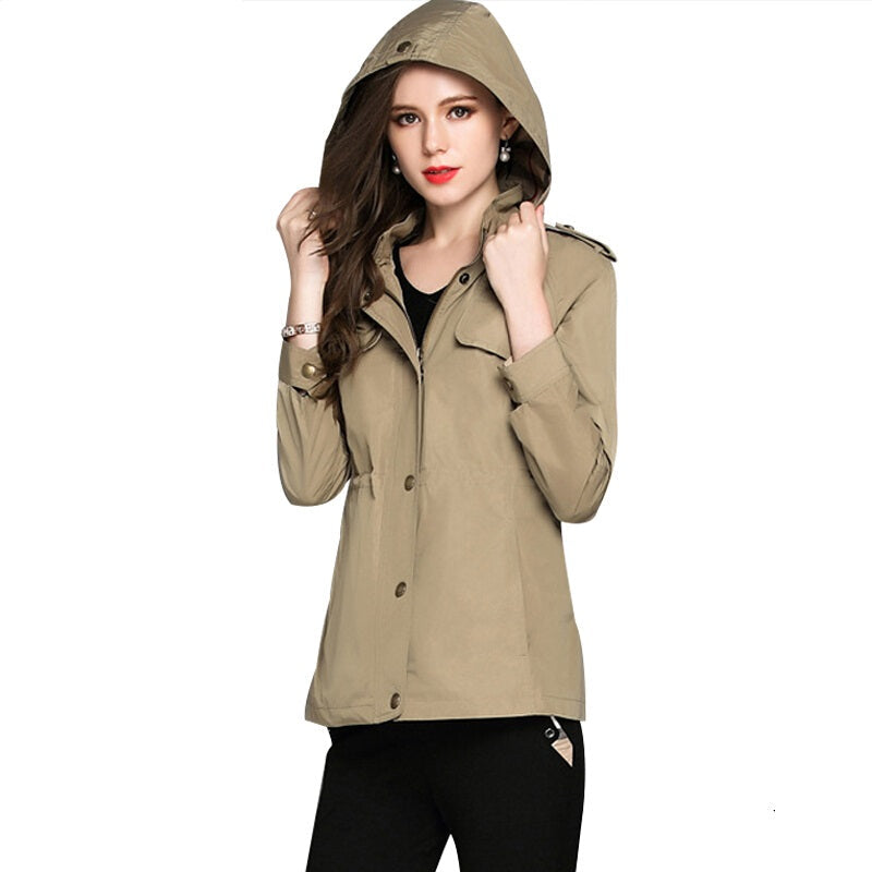 Burdully Hooded Jackets Coat Outwear - Auburn