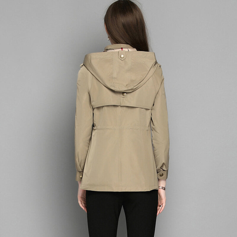 Burdully Hooded Jackets Coat Outwear - Auburn