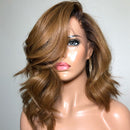 Human Virgin Hair Lace Wig - Medium Brown