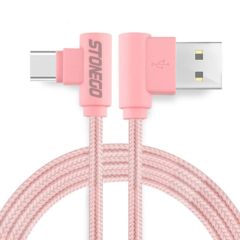 Stonego Premium Type C Charging Cable - Pink