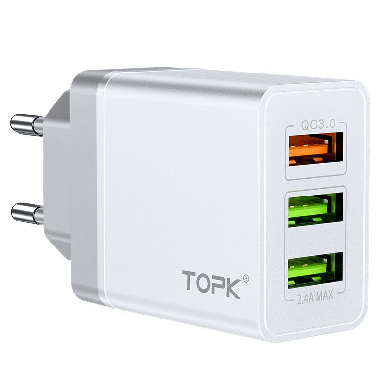 Topk B348Q Premium 3.0 Usb Fast Charger - White