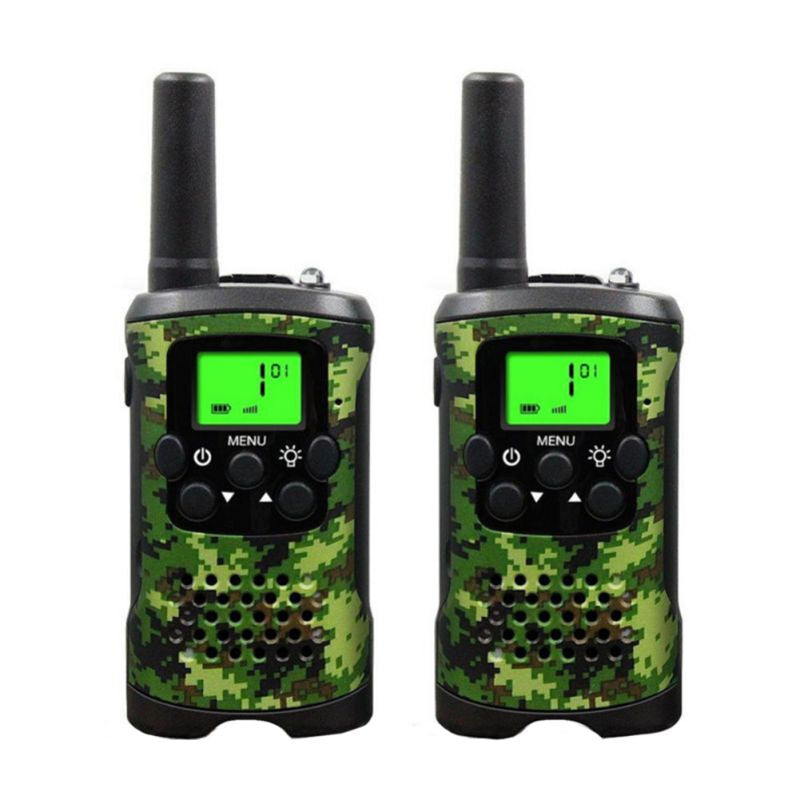 2 Pcs Premium 470Mhz Walkie Talkies - Green