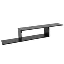 60 Inches Asymmetrical Floating Wall Mount - Black