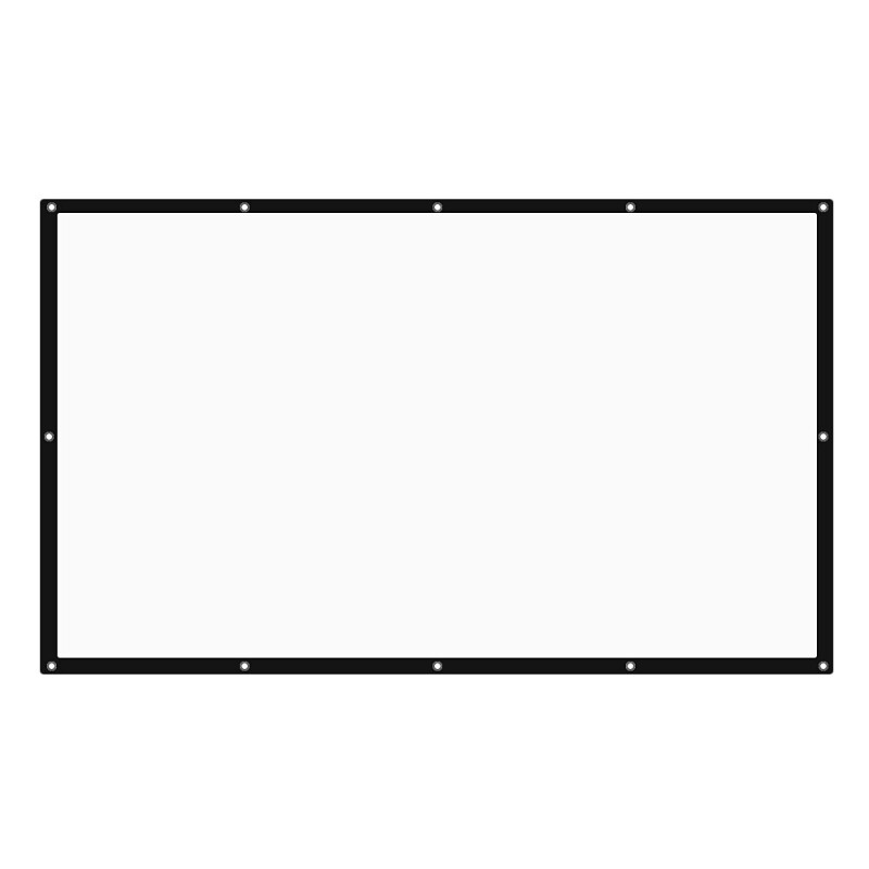 60 inch Portable Tabletop Projector Screen - White