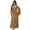 KTX-7982838055128 Binded Design Print V Neck Kaftan Dress