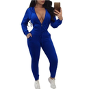 Women Two Piece Tracksuit Long Sleeve Zip Hoodie Sweatshirt Pants Sportswear Fitness Set Suits