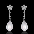 E048 Mixed order brilliant tiny artificial pearl earrings