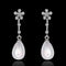 E048 Mixed order brilliant tiny artificial pearl earrings