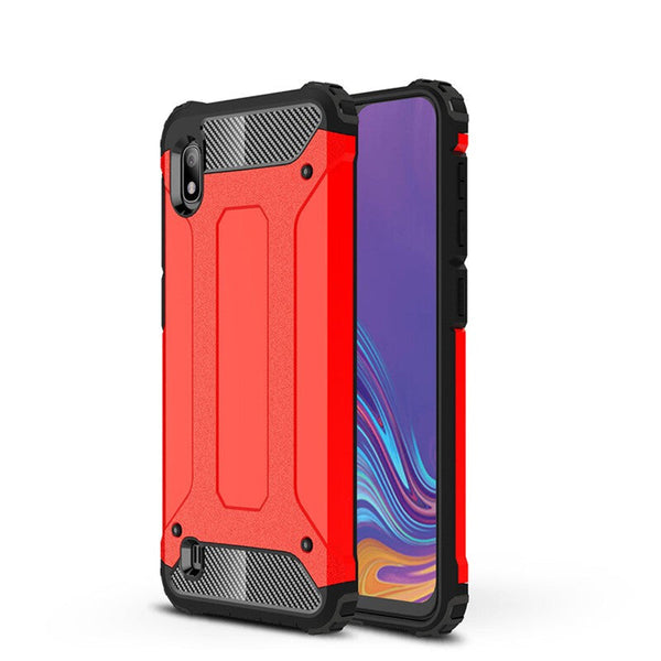 Heavy Duty Premium Samsung Hybrid Case - Red