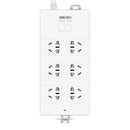 6 Combination Premium 10m Surge Protector - White