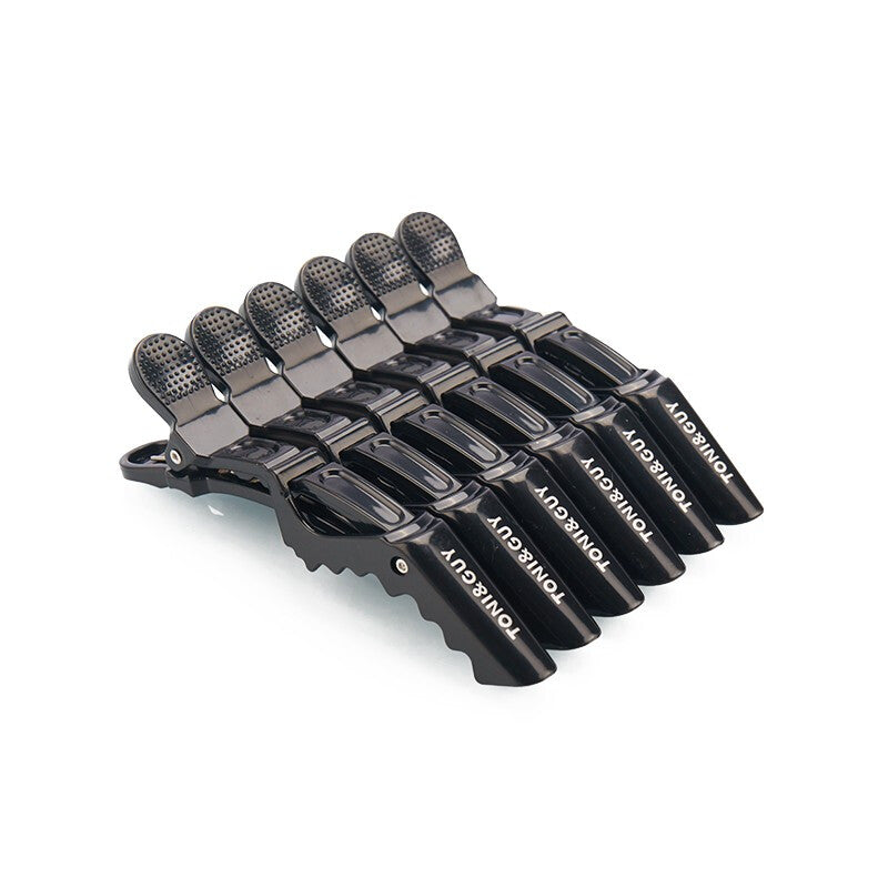 6Pcs Premium Professional Crocodiles Hair Clip - Black