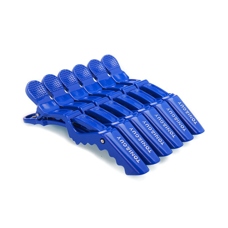 6Pcs Premium Professional Crocodiles Hair Clip - Blue