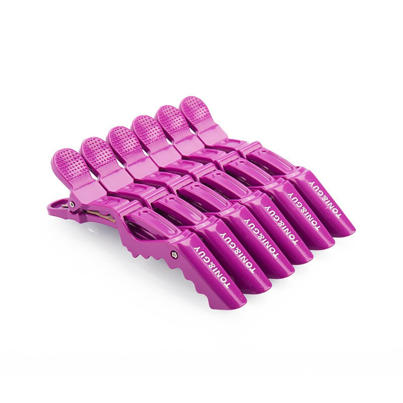 6Pcs Premium Professional Crocodiles Hair Clip - Purple