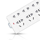 6 Position Premium 3m Surge Protector - White