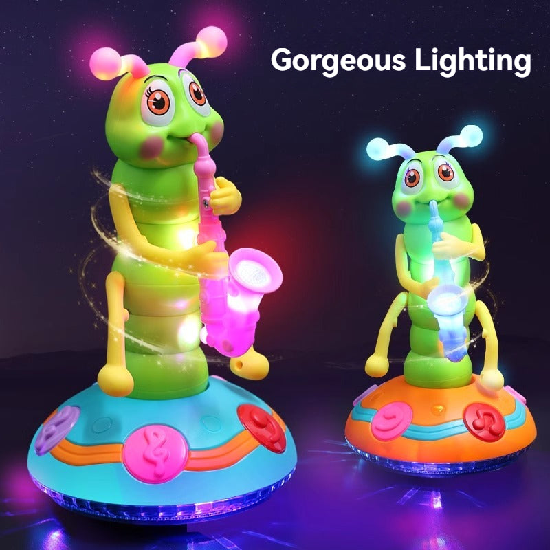 ABD-042601 Children's Twisted Insect Saxophone Toys Electric Will Sing and Dance Caterpillar 1 Years Old 3 Boys and Girls Baby Toys