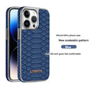 ABD-040501 For Apple 14promax Phone Case Python Pattern Iphone15-Pro-Max Fall Protection Case 13pro New 12pro Men's Luxury 15 Business Pm Premium Sense of Personality Tidal Case