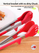 LH-2024-3-11-001 Food Clip, Silicone Clip, Grill Kitchen, Clip Spaghetti Magic, Household Multifunctional, Egg Clip Anti-Scald Bbq Clip