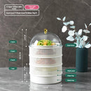 KT-1-10-01 Multi-Tiered Home Storage Solution for Leftovers – Table Organizer with Hollowed Cover, Unveiling the 2024 Edition