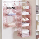 ABD-042606 Celebrity Wardrobe Storage Rack Layered Storage Basket Multi-Functional Hanging Bag Clothing Organization