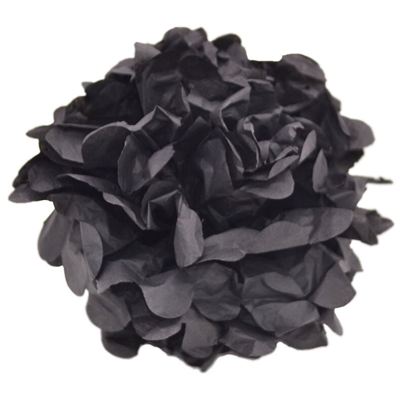 6inch 1piece Decorative Pompoms Flower Ball - Black