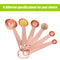 6 pcs. Measuring Spoon Baking Tool - Old Rose