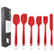 6pcs/set Premium Kitchen Silicone Utensils - Red