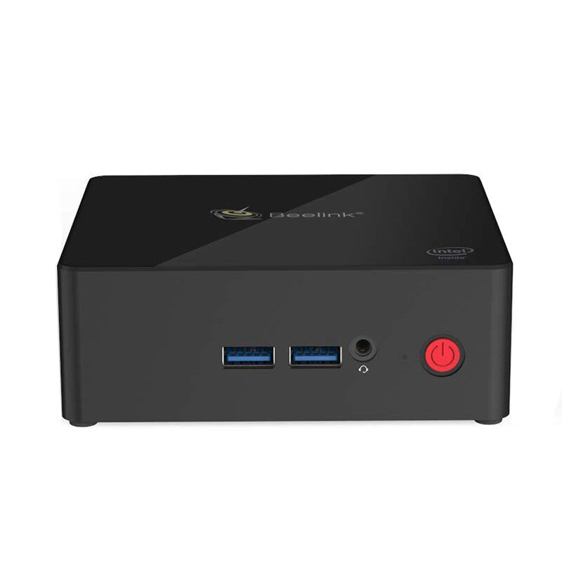 كمبيوتر Geminix Premium Mini PC يعمل بنظام Windows 10 - 4 جيجابايت + 64 جيجابايت