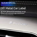 KTX-4191 High Grade Alloy 3D Metal Car Manufacturer Logo Label Sticker Car Upgrading Decorations - 1 Pack/50 Pieces