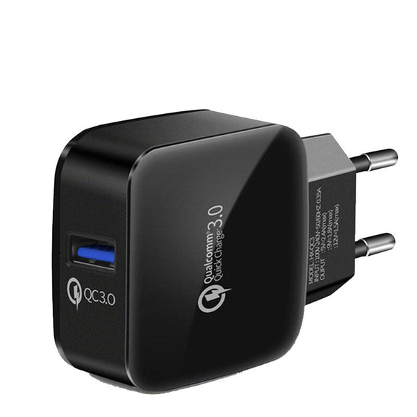 Stonego Premium 3.0 Usb Wall Fast Charger - Black