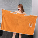 XJK-042512-Wearable Bath Towel, Women, Adult Sling Bath Skirt, Thickened Bathrobe, Household, Absorbent, Soft, Do Not Lose Hair