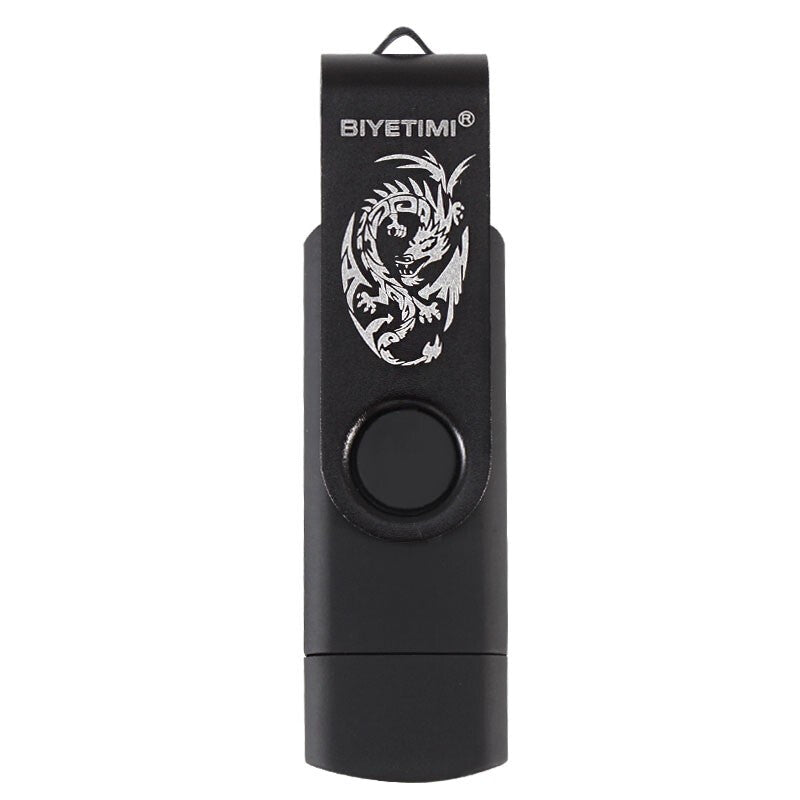 محرك فلاش Biyetimi Premium Dragon USB - أسود