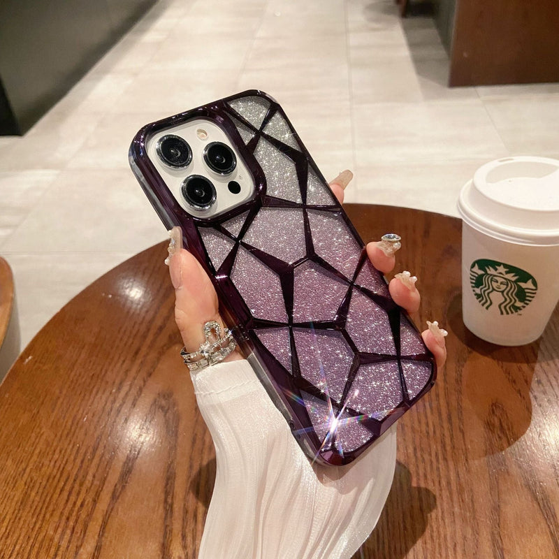 LKX-041501 Diamond patterned cell phone case