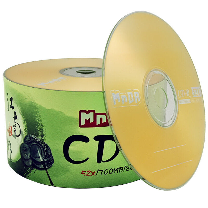 Ming Premium Plastic Package 50 PCS Blank Cds - Gold