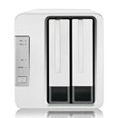 F2-421 Premium Dual Disk Network Storage Server - White