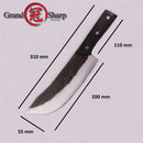 8-inch Slaughter Knife Kitchen Tool - Black