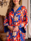 KTX-7982839267544 Elegant Floral Print Kaftan