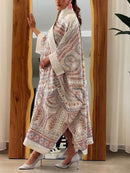 KTX-7982836318424 Vintage Pattern Loose Long Sleeve Kaftan