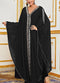 KTX-7982838907096 Elegant Embroidered Hooded Kaftan