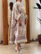 KTX-7982836318424 Vintage Pattern Loose Long Sleeve Kaftan