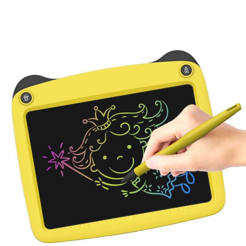 9-Inch High Quality LCD Electronic Drawing Board - Yellow