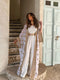 KTX-7982697349336 Elegant Embroidery Jumpsuit and Outwear Two-Piece Set