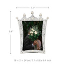 Tooarts jewelry photo frame aluminum material mosaic diamond and pearl handmade desktop decoration photo frame