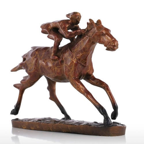 Tomfeel Horse Racing Modern Bronze Animal Sculpture