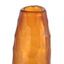 Tall Orange Glass Vase Ideal Gift for Wedding and Special Occasion Use for Roses Floral Arrangements Glass Vase Filler