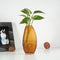 Tall Orange Glass Vase Ideal Gift for Wedding and Special Occasion Use for Roses Floral Arrangements Glass Vase Filler