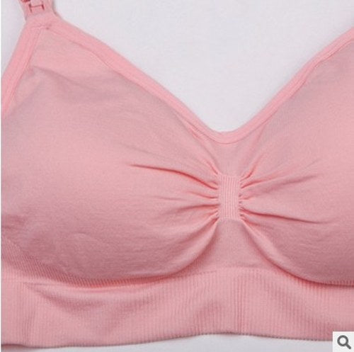 Seamless and comfortable no steel ring nursing bra