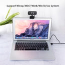 2K High Definition Video Webcam with Noise Reduction Mic Autofocus Function Web Cam USB2.0 Charging Port Computer PC Camera with Tripod Stand for Video Conference Live Streaming Recording Portable