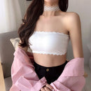 Non-slip Wireless Bralette Elastic Crop Tops Strapless Invisible Brassiere